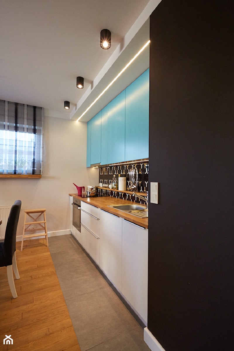 Nowoczesnie mieszkanie na Mokotowie 53m2 - Kuchnia, styl nowoczesny - zdjęcie od Łukasz Milewski Architekt