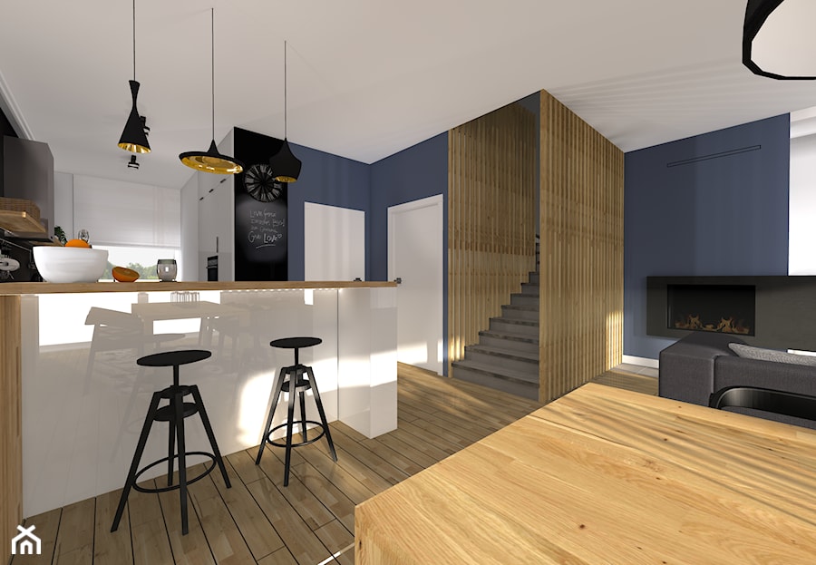 Dom Babice - Salon, styl minimalistyczny - zdjęcie od Łukasz Milewski Architekt