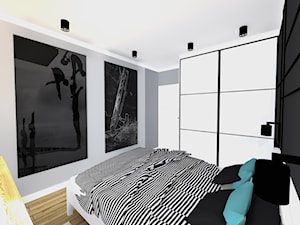 Nowoczesnie mieszkanie na Mokotowie 53m2 - Sypialnia, styl nowoczesny - zdjęcie od Łukasz Milewski Architekt