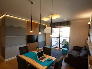 Nowoczesnie mieszkanie na Mokotowie 53m2 - Salon, styl nowoczesny - zdjęcie od Łukasz Milewski Architekt