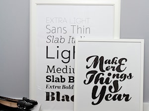 Czarno-białe typografie projektu Gumberry - zdjęcie od Gumberry