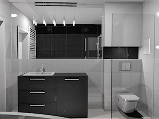Nowoczesna łazienka Black&White