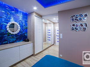 Mieszkania nowoczesne w nutką morskiej głębiny - Sypialnia - zdjęcie od Katarzyna Krawczyszyn