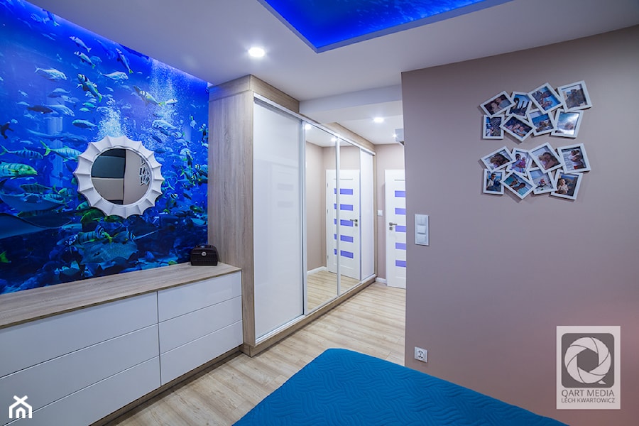 Mieszkania nowoczesne w nutką morskiej głębiny - Sypialnia - zdjęcie od Katarzyna Krawczyszyn