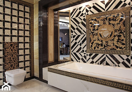 Projekt i realizacja łazienki ekspozycyjnej Gianni Versace CD - zdjęcie od Żurek Studio