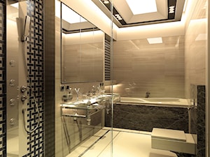 Projekt  łazienki w apartamencie Lofty Platinum we Wrocławiu 1