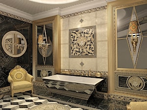 Mała łazienka w rezydencji - Łazienka, styl glamour - zdjęcie od Żurek Studio