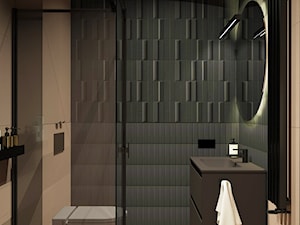 Terracotta shades - Łazienka, styl minimalistyczny - zdjęcie od Anna KarJan Pracownia architektury wnętrz