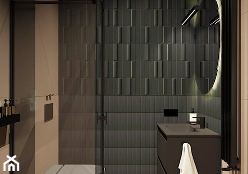 Terracotta shades - Łazienka, styl minimalistyczny - zdjęcie od Anna KarJan Pracownia architektury wnętrz