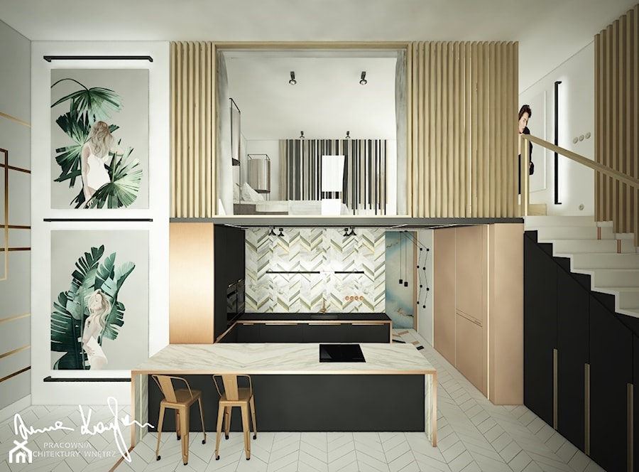 New Concept - Salon, styl nowoczesny - zdjęcie od Anna KarJan Pracownia architektury wnętrz