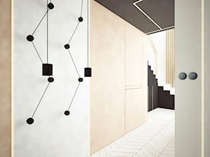 New Concept - Duży szary hol / przedpokój, styl nowoczesny - zdjęcie od Anna KarJan Pracownia architektury wnętrz