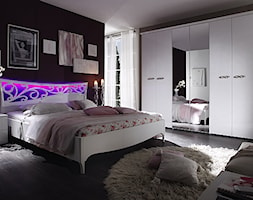 Sypialnia - Duża czarna sypialnia, styl glamour - zdjęcie od italiastyle - Homebook