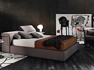 Sypialnia - Średnia czarna sypialnia, styl glamour - zdjęcie od italiastyle