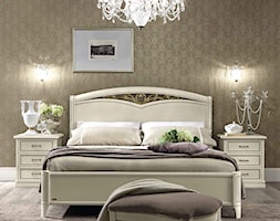 Sypialnia - Mała czarna sypialnia, styl glamour - zdjęcie od italiastyle - Homebook