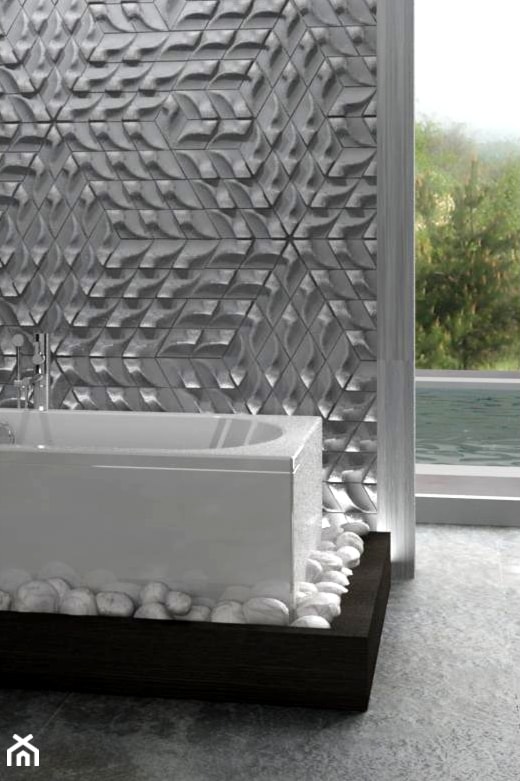 Beton dekoracyjny w łazience - zdjęcie od www.h-design.pl HOME DESIGN tylko dizajnerskie produkty i inspiracje
