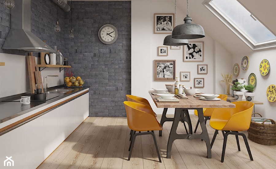 Vini - Duża otwarta z salonem kuchnia jednorzędowa, styl nowoczesny - zdjęcie od STONE MASTER