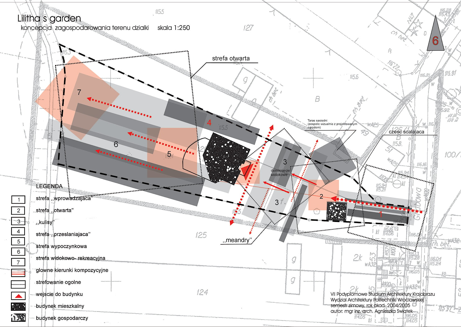 Ogród przydomowy- koncepcja - zdjęcie od Architect Studio Pracownia Projektowa Agnieszka Świątek-Szymczyk - Homebook