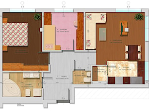 Mieszkanie trzypokojowe - zdjęcie od Architect Studio Pracownia Projektowa Agnieszka Świątek-Szymczyk