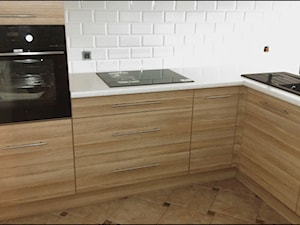 Kuchnia płyta MDF + biały lakier - Kuchnia, styl nowoczesny - zdjęcie od Sysło-Projekt