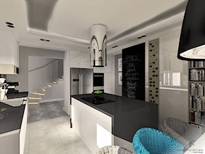 kuchnia z akcentem betonu - Kuchnia, styl minimalistyczny - zdjęcie od Anna Przybylska Design