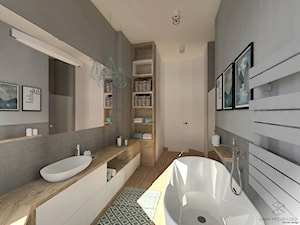 łazienka w apartamencie w Berlinie - zdjęcie od Anna Przybylska Design