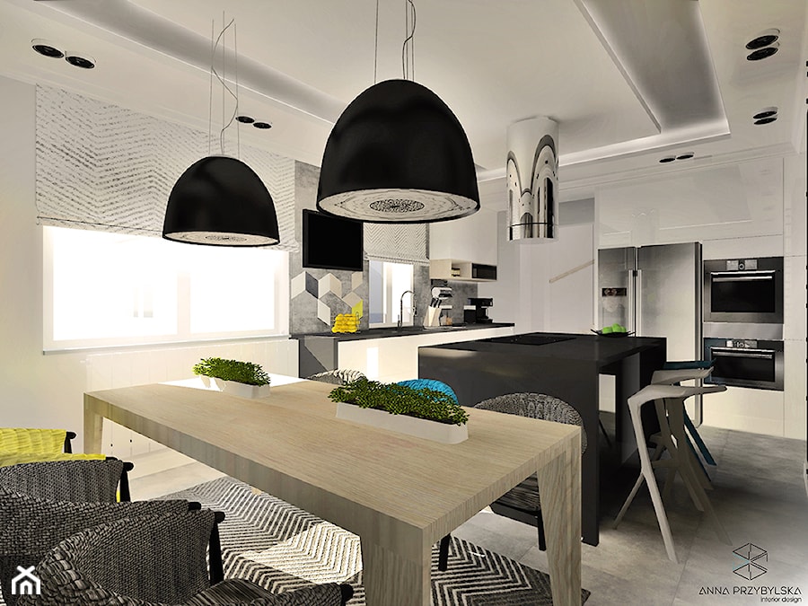 kuchnia z akcentem betonu - Kuchnia, styl minimalistyczny - zdjęcie od Anna Przybylska Design