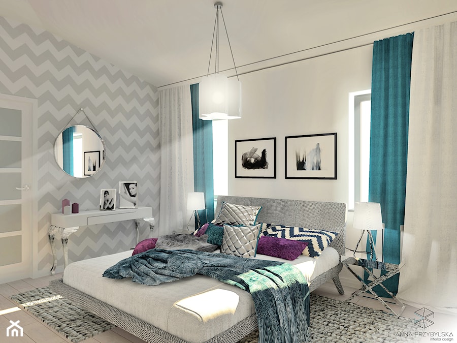 Subtelna sypialnia glamour - zdjęcie od Anna Przybylska Design