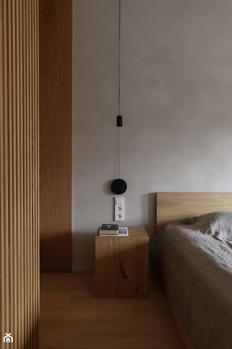 HSK APARTMENT - Sypialnia, styl minimalistyczny - zdjęcie od Oskar Firek Architects