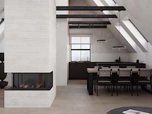S HOUSE OSLO - Salon, styl skandynawski - zdjęcie od Oskar Firek Architects