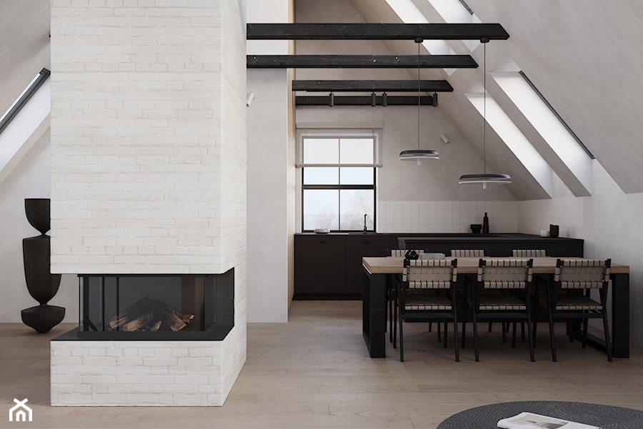 S HOUSE OSLO - Salon, styl skandynawski - zdjęcie od Oskar Firek Architects