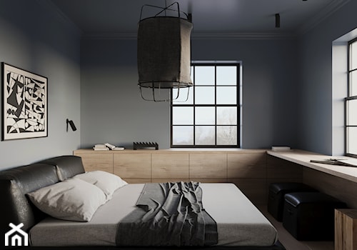 S HOUSE OSLO - Sypialnia, styl skandynawski - zdjęcie od Oskar Firek Architects