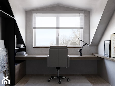 Aranżacje wnętrz - Biuro: M APARTMENT KABATY - Biuro, styl minimalistyczny - Oskar Firek Architects. Przeglądaj, dodawaj i zapisuj najlepsze zdjęcia, pomysły i inspiracje designerskie. W bazie mamy już prawie milion fotografii!
