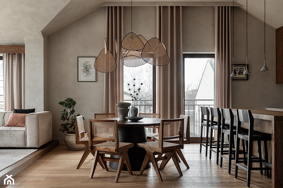 HSK APARTMENT - Jadalnia, styl minimalistyczny - zdjęcie od Oskar Firek Architects