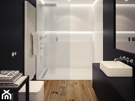 Aranżacje wnętrz - Łazienka: Średnia łazienka, styl minimalistyczny - OFD architects. Przeglądaj, dodawaj i zapisuj najlepsze zdjęcia, pomysły i inspiracje designerskie. W bazie mamy już prawie milion fotografii!