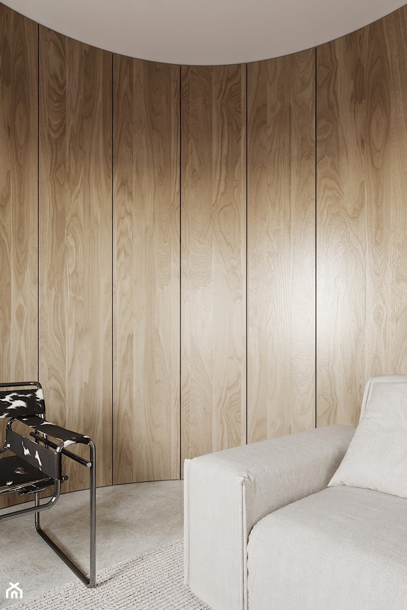 M APARTMENT KABATY - Salon, styl minimalistyczny - zdjęcie od Oskar Firek Architects