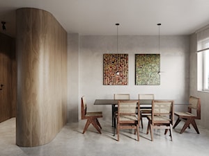 M APARTMENT KABATY - Jadalnia, styl minimalistyczny - zdjęcie od Oskar Firek Architects
