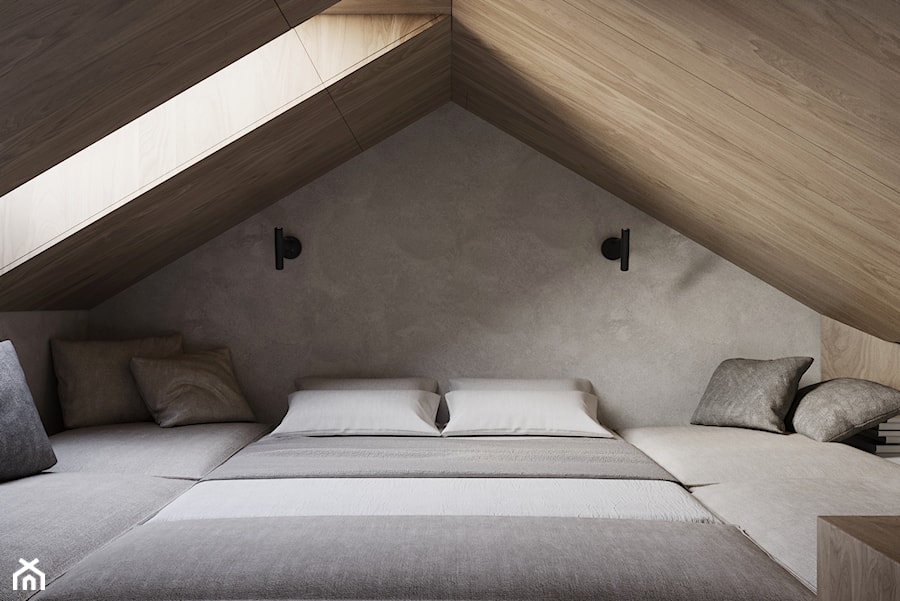 M APARTMENT KABATY - Sypialnia, styl minimalistyczny - zdjęcie od Oskar Firek Architects