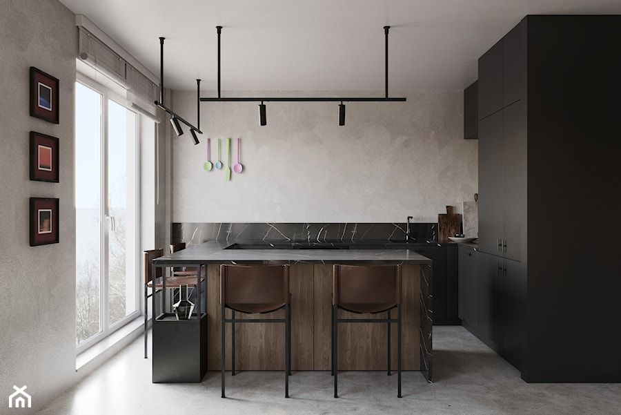 M APARTMENT KABATY - Kuchnia, styl minimalistyczny - zdjęcie od Oskar Firek Architects