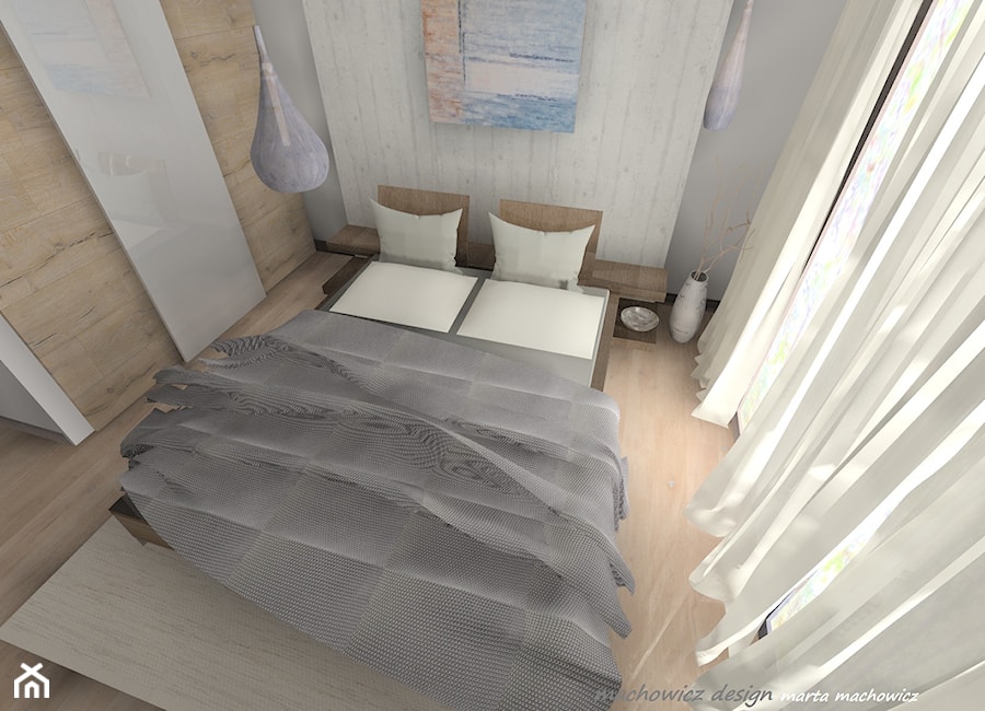 nowoczesna sypialnia - zdjęcie od Machowicz design