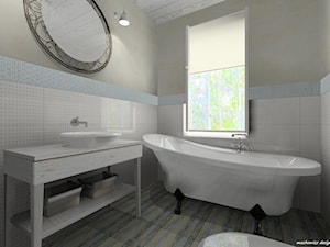 błękitna łazienka - zdjęcie od Machowicz design