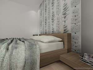 sypialnia w kolorze grey - zdjęcie od Machowicz design