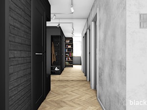 Gdynia Mieszkanie 70 m2 - Hol / przedpokój, styl nowoczesny - zdjęcie od black design