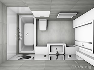 Łazienka szaro biała - zdjęcie od black design