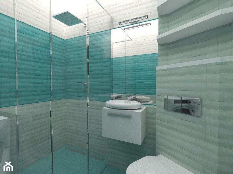 Błękitna łazienka - Łazienka, styl nowoczesny - zdjęcie od OCH DESIGN ME