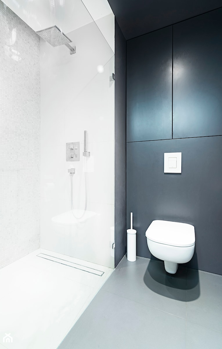 WNĘTRZE SZU_15 - Średnia bez okna z punktowym oświetleniem łazienka, styl nowoczesny - zdjęcie od 081 architekci