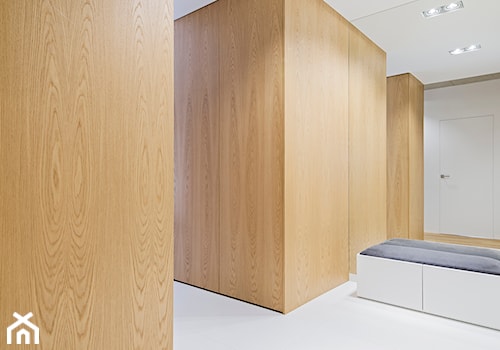 WNĘTRZE SLI - Średnie w osobnym pomieszczeniu z sofą białe biuro, styl minimalistyczny - zdjęcie od 081 architekci
