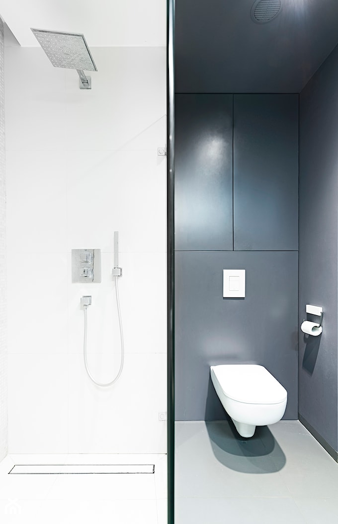 WNĘTRZE SZU_15 - Mała bez okna łazienka, styl nowoczesny - zdjęcie od 081 architekci - Homebook