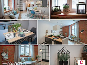 Eklektyczne mieszkanie z industrialnym oświetleniem - Kuchnia, styl nowoczesny - zdjęcie od =mlamp.pl= | rozświetlamy wnętrza