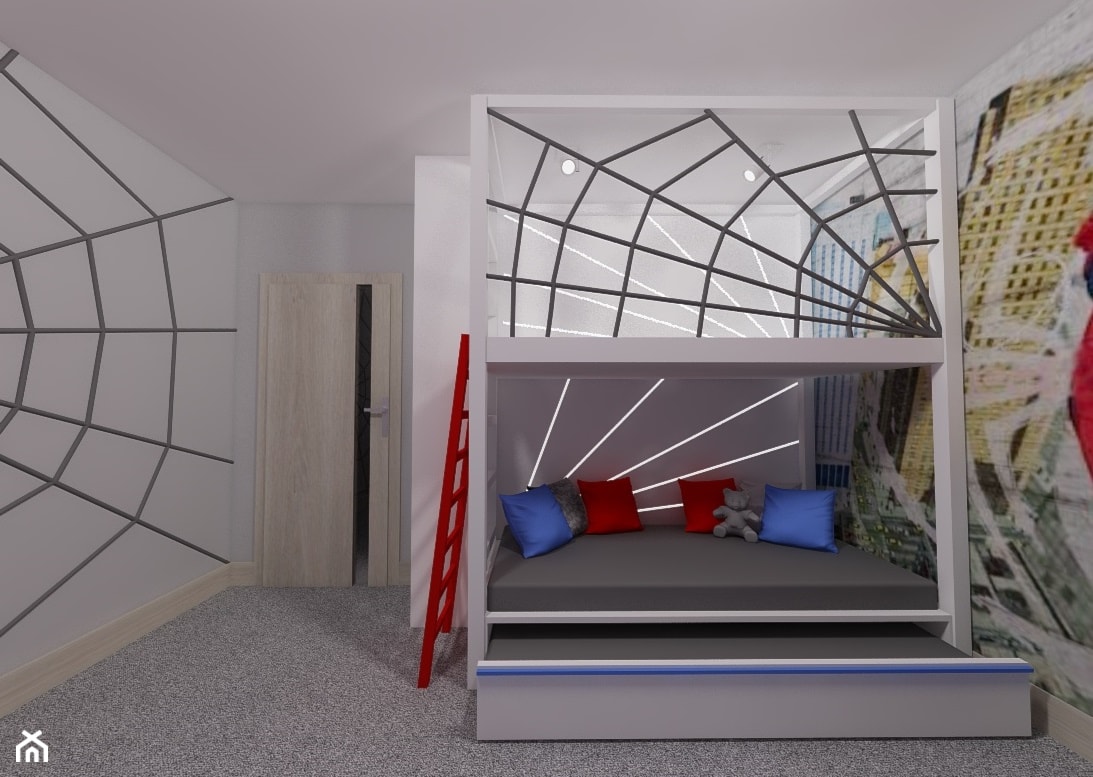 Projekt Pokoju Małego Spidermana - Pokój dziecka, styl nowoczesny - zdjęcie od K.S.Project Katarzyna Sołtyńska-Nawratek - Homebook