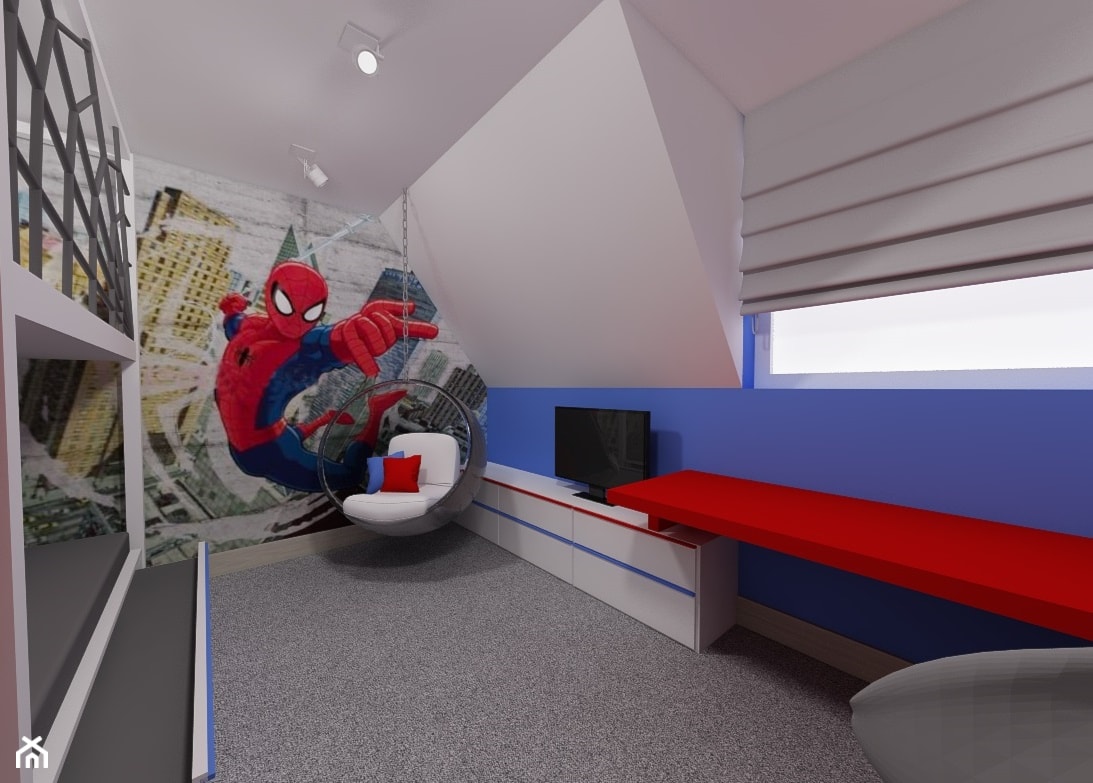Projekt Pokoju Małego Spidermana - Pokój dziecka, styl nowoczesny - zdjęcie od K.S.Project Katarzyna Sołtyńska-Nawratek - Homebook